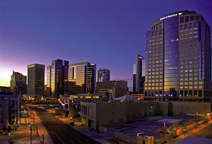 Washington street al atardecer. Phoenix.