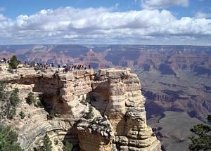 Mirador (Lookout point). Gran Cañón de Arizona.