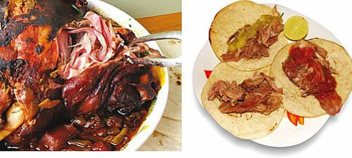 Barbacoa en tacos