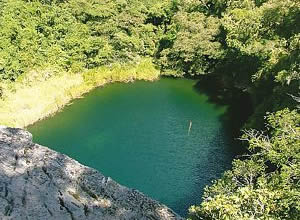 Cenote Sagrado Azul. Chiapas.