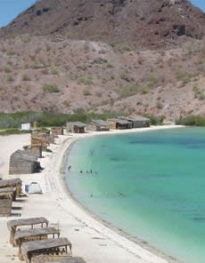 Playa Los Cocos. Bahía Concepción.