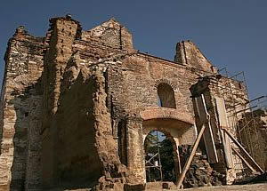 Vestigios del antiguo templo de San Sebastian. Chiapa de Corzo.