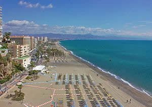 Playa El Bajondillo en Torremolinos