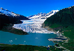 Glaciar Mendenhall en Juneau. Alaska.