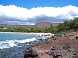 Playa Hulopoe en Lana'i. Hawái.