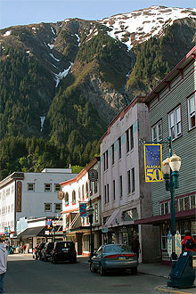 Calle de Juneau. Alaska.