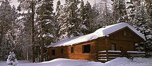 Cabaña invernal en Latigo ranch