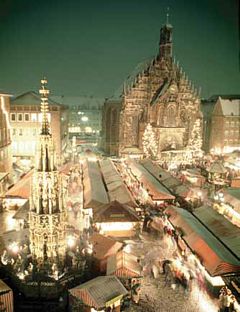 Nuremberg, Alemania. Mercadillos europeos