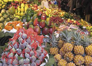 Frutas y verduras de todo el mundo