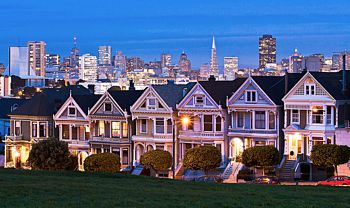 Painted Ladies. San Francisco, California.