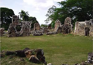 Ruinas en el viejo Panamá