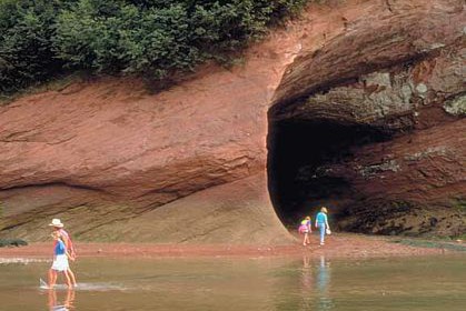 St. Martins, New Brunswick. Bahía de Fundy.