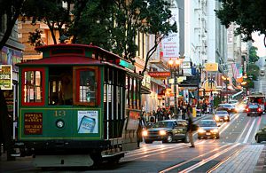 Tranvías (cable cars).