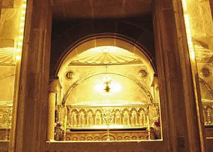 Tumba del Apóstol en la Catedral. Caminos de Santiago.