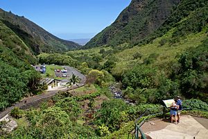 Valle de Iao en Maui. Hawái.