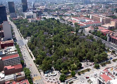 Panorámica de la Alameda Central.