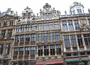 Fachadas del siglo XVII. Grand Place de Bruselas.