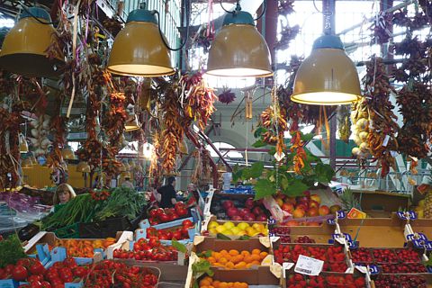 Mercado central de Florencia. Italia