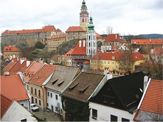 Cesky Krumlov. Tejados