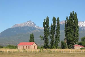 Localidad de Trevelín, en la provincia de Chubut.