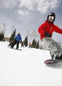 Escuela de esquí y snowboard. Park City.