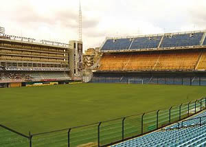 Estadio "La Bombonera" sede del club de fútbol Boca Juniors.