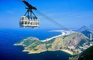 Vista de Río de Janeiro desde el teleférico.