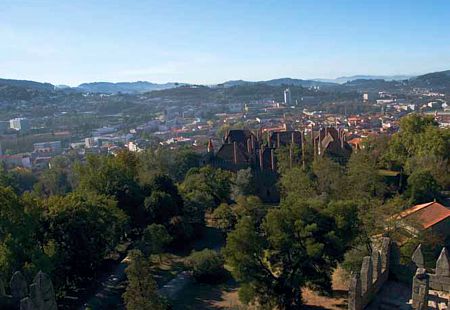 Vistas desde el castillo de Guimaraes.