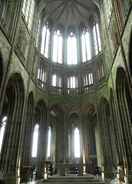 Interior de la Torre de la Abadía. Monte Saint Michel.