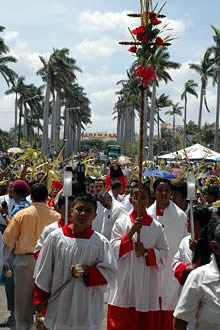 Domingo de Ramos. Semana Santa en México.