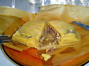 Tamal de atún.