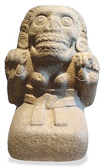 Representación de Mictecacíhuatl.