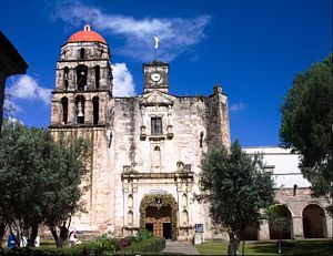 Malinalco.- Templo del Divino Salvador.