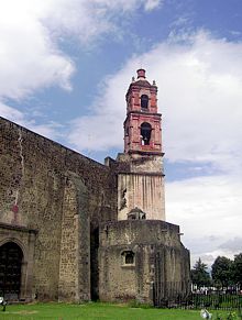 Tlamanalco.- Ex-Convento de San Luis Obispo.