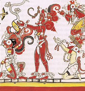 Representación artística de la ciudad de Copán.