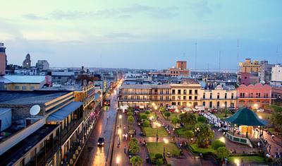 Vista del Puerto de Tampico.