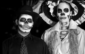 Representaciones artísticas del Día de Muertos.