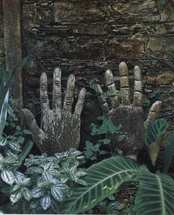 Escultura de las manos. Xilitla