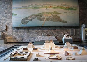 Maqueta de la antigua Tenochtitlan
