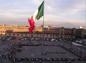 Zócalo de la ciudad de México. Centro Histórico.