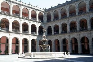 Patio interior del Palacio Nacional.