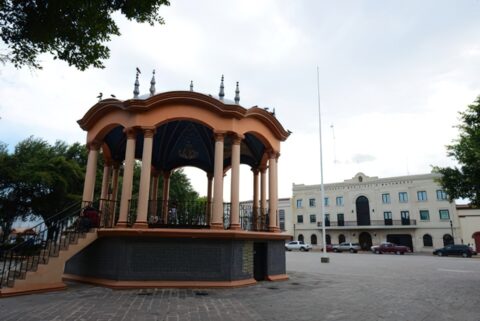 Centro de Matamoros, Kiosco y Presidencia Municipal, Tamps.