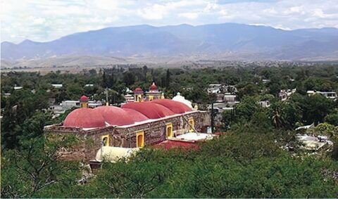 Vista del poblado de Zaachila.
