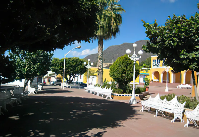 Plaza principal Cosalá