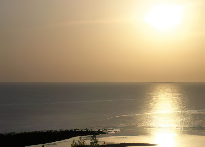 Atardecer en la Laguna de Tamiahua